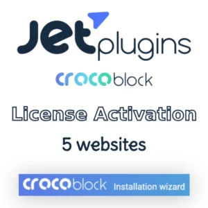 Crocoblock JetPlugins & Wizard License Key Activation for 5 Websites